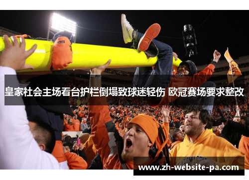 皇家社会主场看台护栏倒塌致球迷轻伤 欧冠赛场要求整改